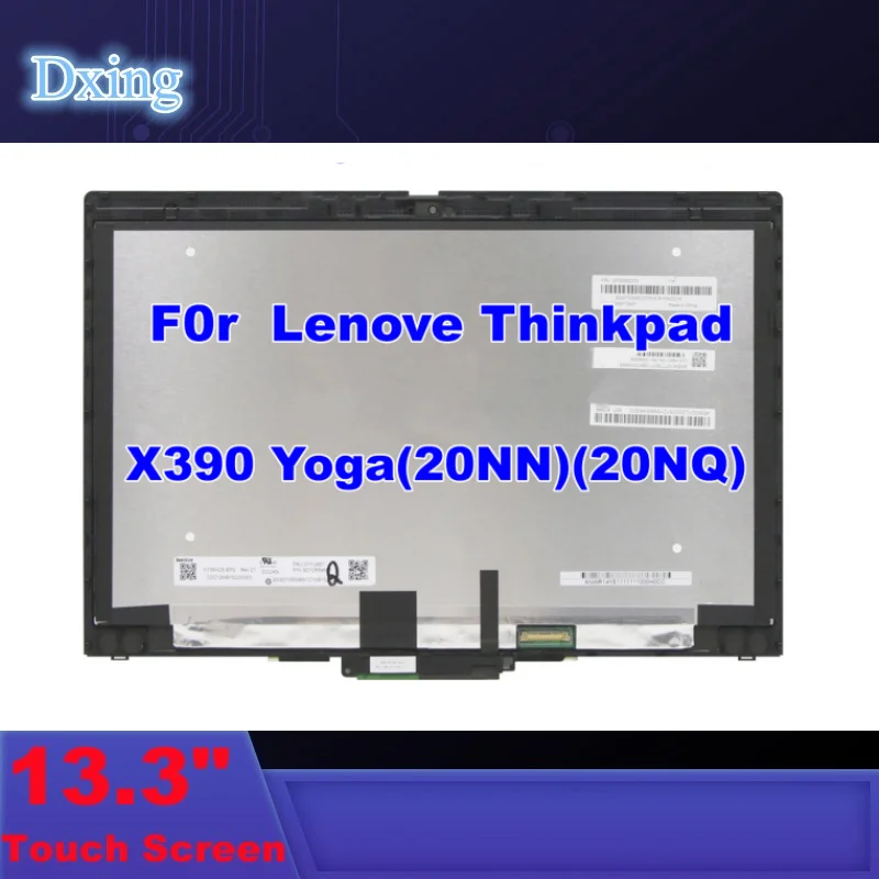 

13.3 LCD Touch Screen Digitizer Assembly For Lenovo ThinkPad X390 Yoga 20NN 20NQ LED Display Replacement 02HM857 02HM859 02HM861