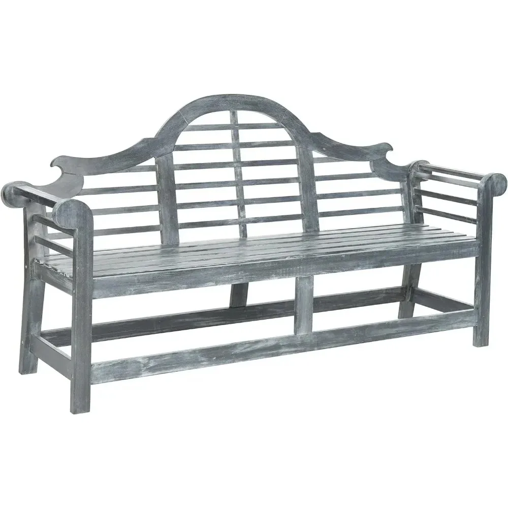 Patio Collection Felicity Adirondack Acacia Wood Bench Garden Seating Natural Outdoor Garden Benches Outside Patio Furniture