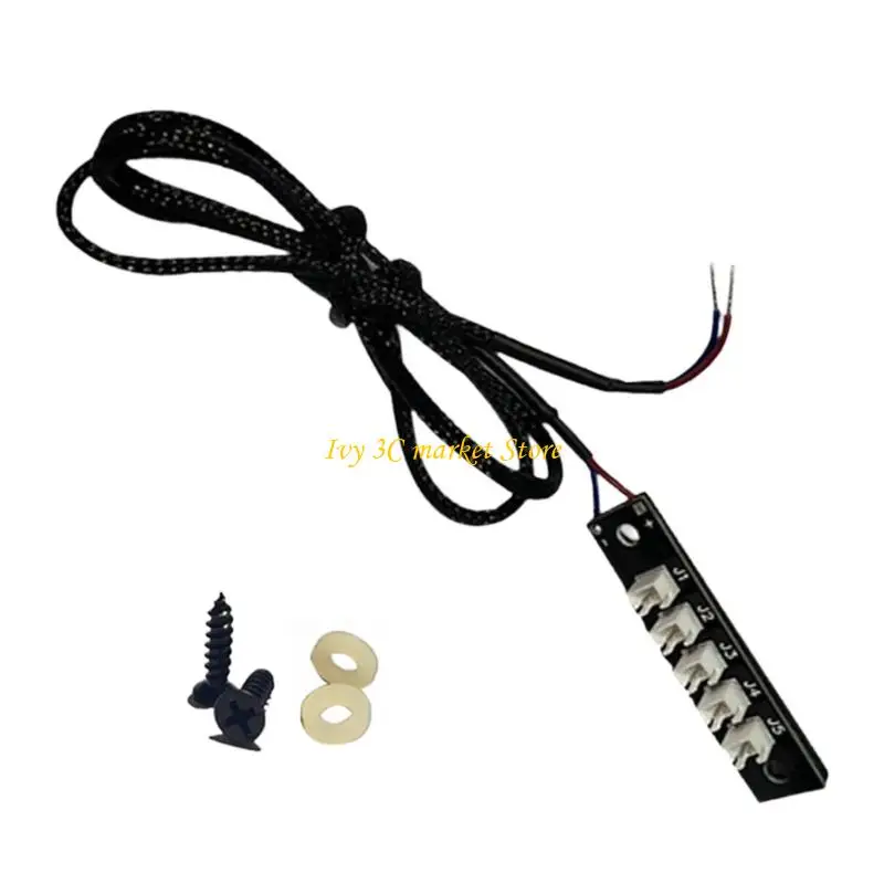

D7YC Multifan Expansion PC Hub 5pin 2pin Splitter для улучшения управления воздушными потоками компьютера и организованной