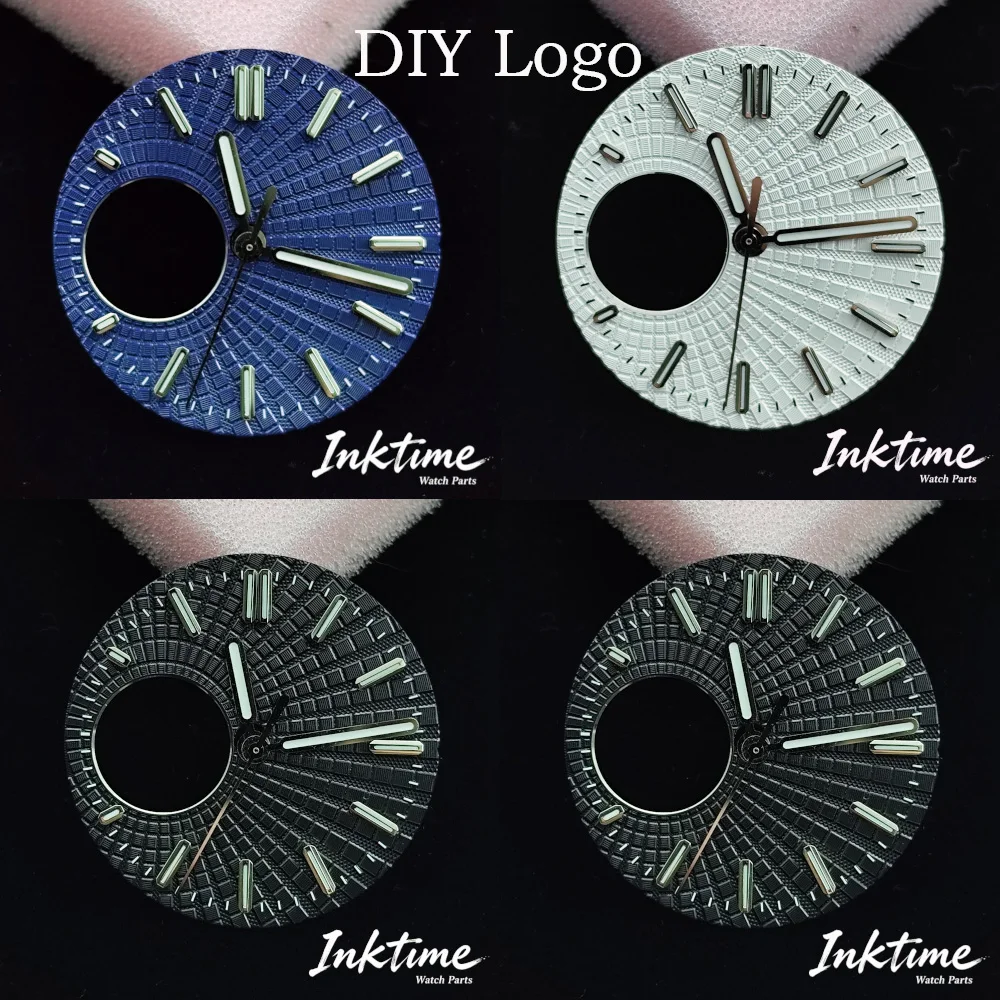 

28.5mm NH38 dial DIY dial men's classic hollow dial green luminous dial suitable for NH38 movement modification watch parts