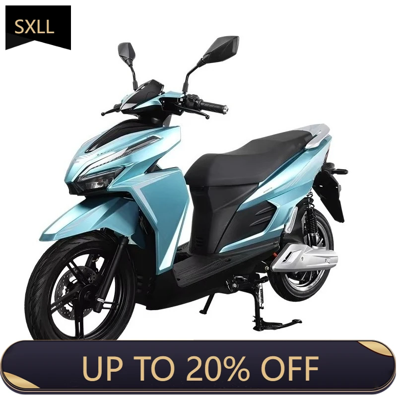 

SXLL Popular European electric motorcycle 2000W 60v lithium battery scooter waterproof double disc brake electric motorcycle