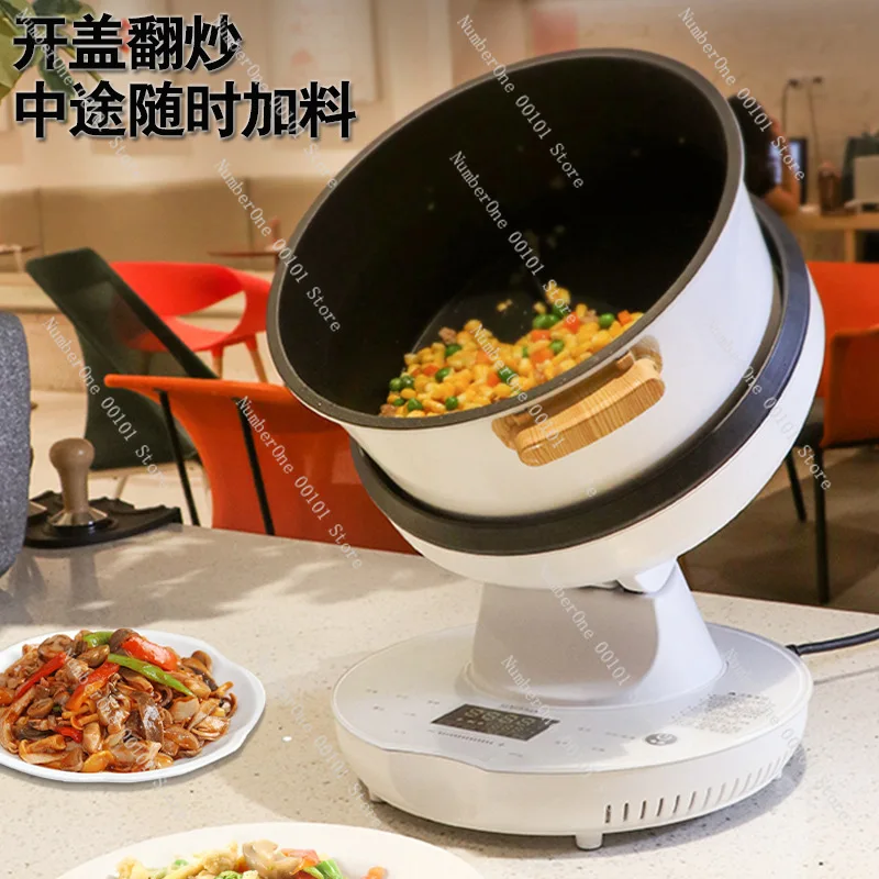 Fully Automatic Cooking Robot, Multifunctional Smart Stir Fry Machine for Kitchen, Intelligent All-in-One Cooker