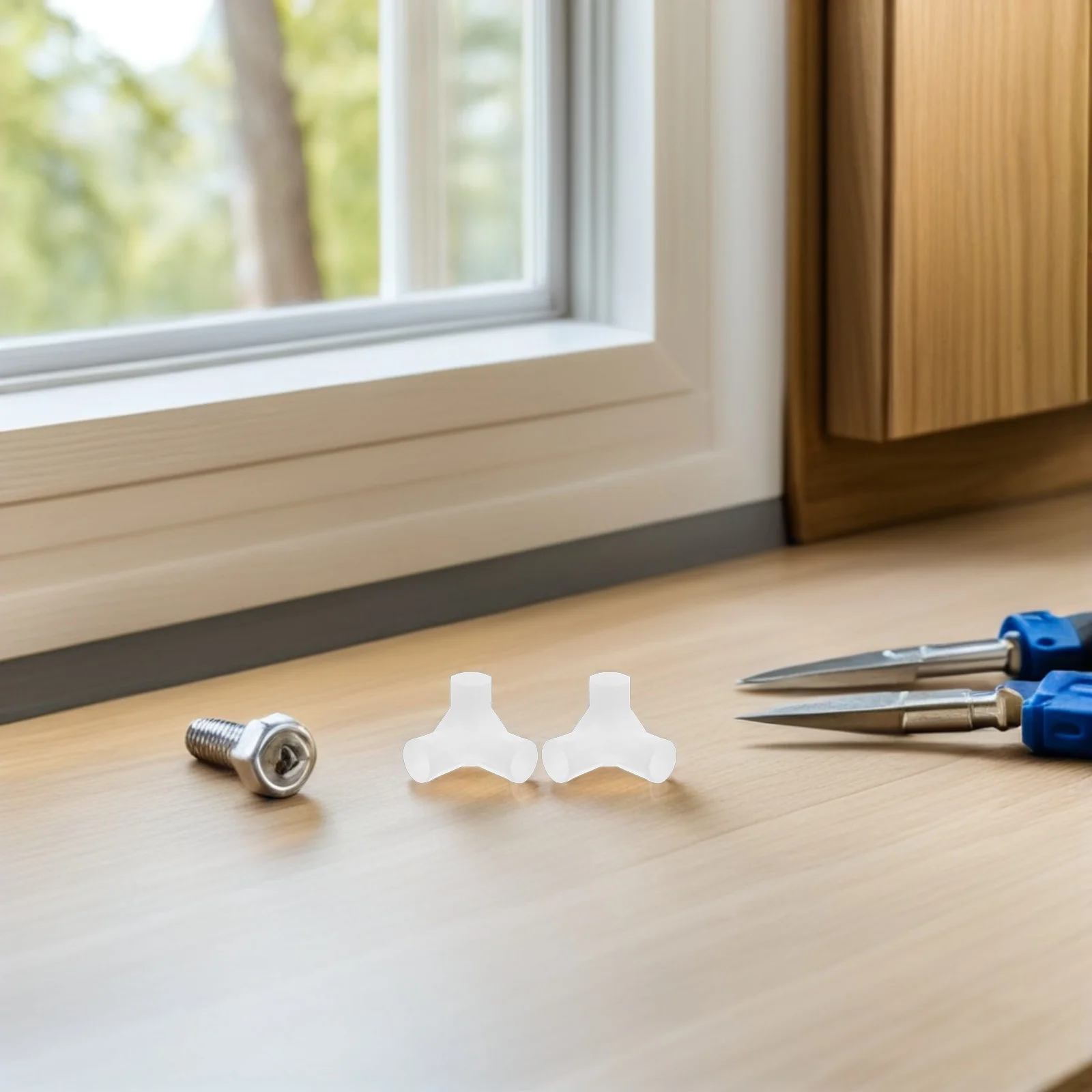 

10Pcs Closet Rod Connector Piece 3 Way Joint Tee for Cabinet Dryer Rack Sturdy Plastic Quick Connect Furniture Hardware Space