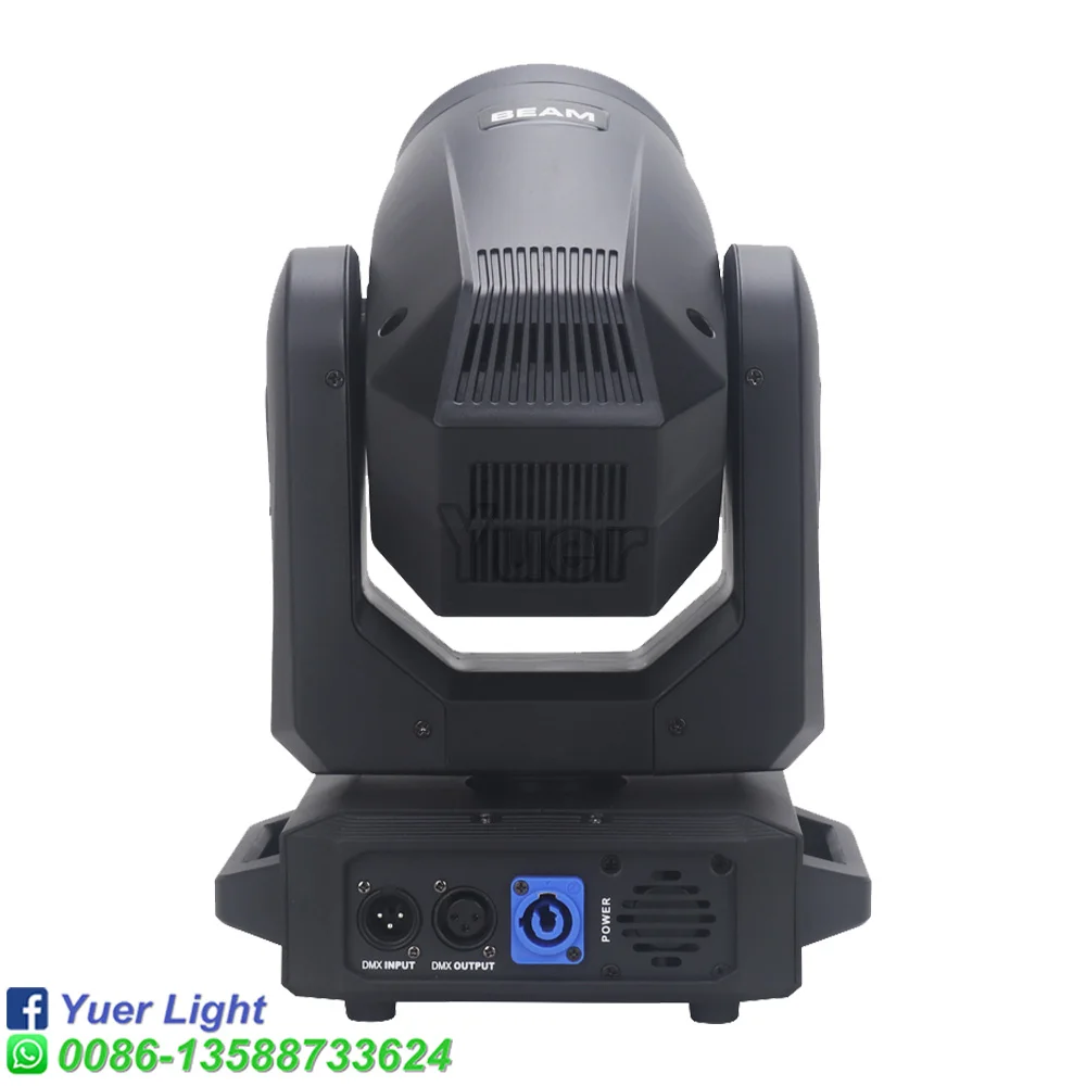 Imagem -03 - Beam Gobo Moving Head Stage Iluminação Discoteca Decoração de Festa Bar Dmx Music Lights Led 200w Pcs por Lote