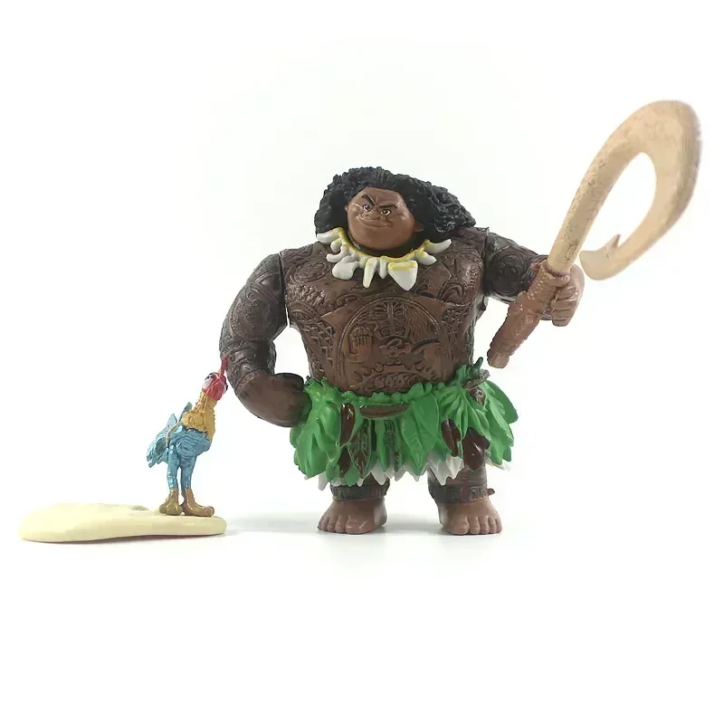 6 sztuk/partia Figurki Akcji z Kreskówki Moana Księżniczka Legendka Vaiana Maui Pował Tui Tala Heihei Pua Model Prezent Urodzinowy Zabawki