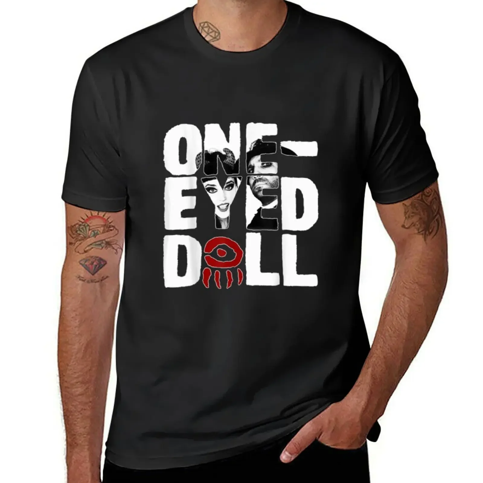 

One Eyed Doll Band Selfie Logo Classic Fit T-Shirt anime stuff blanks boys whites mens t shirts