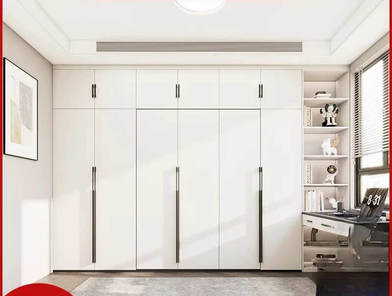Invisible folding wardrobe integrated creative outer cover door wall bed study hidden bed is flipping multifunctional Murphy