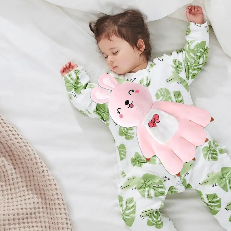 Kid Soothing Palm Cute Animal Baby Sleep Aid Sleeping Palm Soothes Palm Anti-Startle Sleep Companion Toys Baby Startle