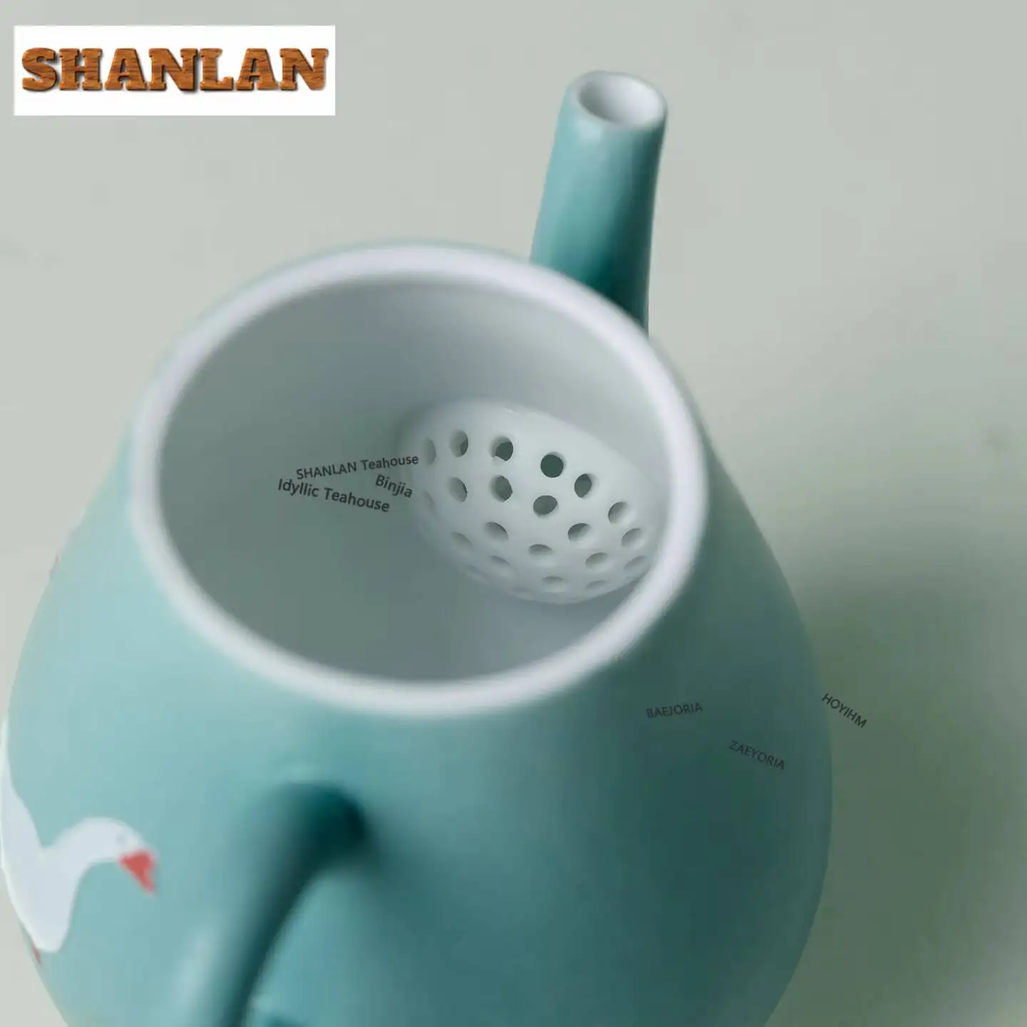 130ml Hand Painted White Goose Teapot Handmade Tea Infuser Pot Tea Making Kettle With Filter Dahongpao Drinkware Supplies Craft