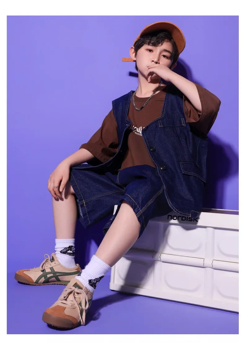 Jazz-Tanzkostüm für Mädchen, hübsches japanisches Street-Dance-Performance-Kostüm-Set, Walking Show, Bühnentrend