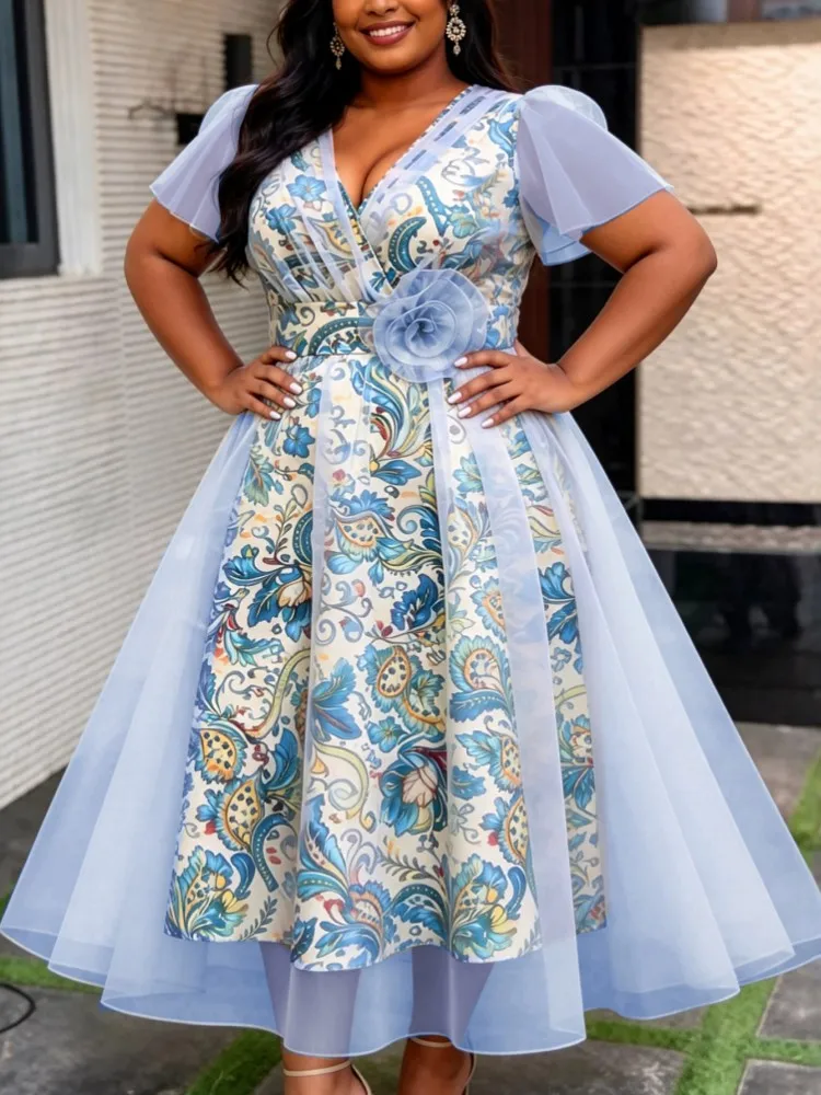 African Dresses For Women Elegant Wedding Muslim Fashion Abayas Dashiki Robe Kaftan Short Sleeve Dress Turkish Africa 2026 New
