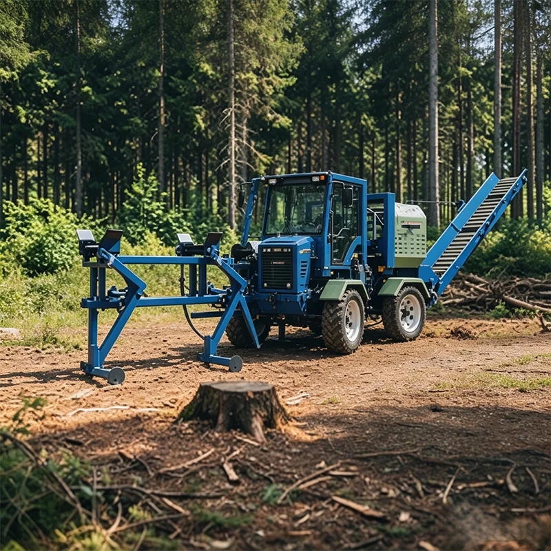 High Stability Electric Log Splitter Hydraulic Wood Splitting Machine Outdoor Labor Saving Firewood Splitting Equipment