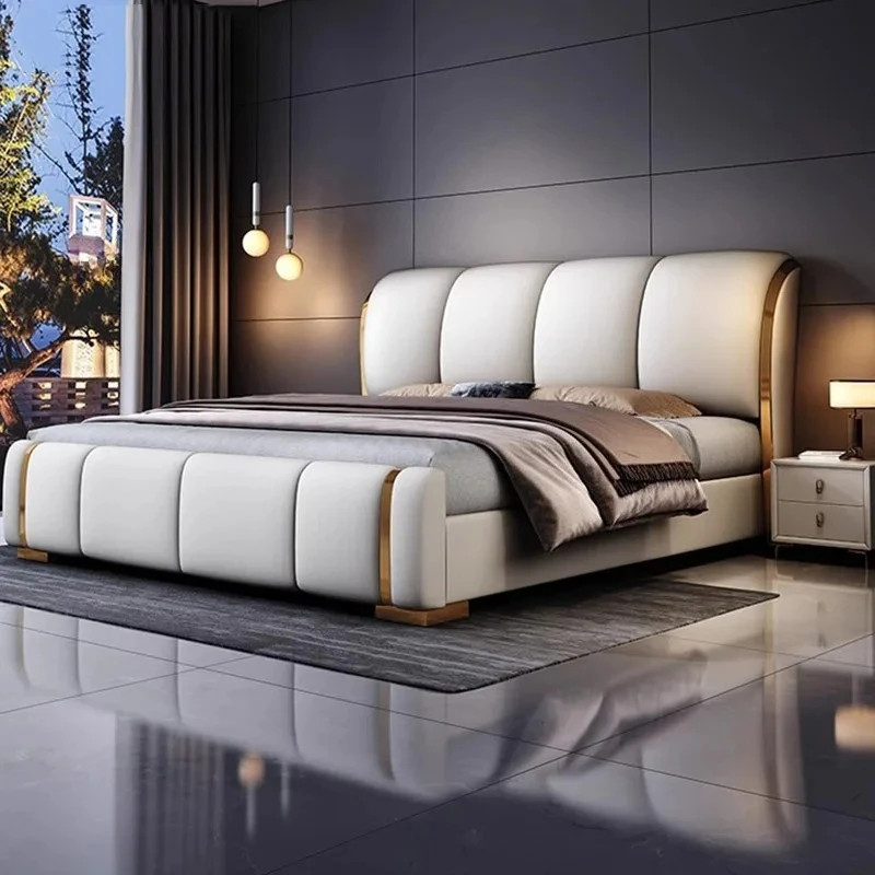 

Modern Luxury Bed Girls Design European Simple Beauty Bed Wooden Sleeping Princess Letto Matrimoniale Lounge Suite Furniture