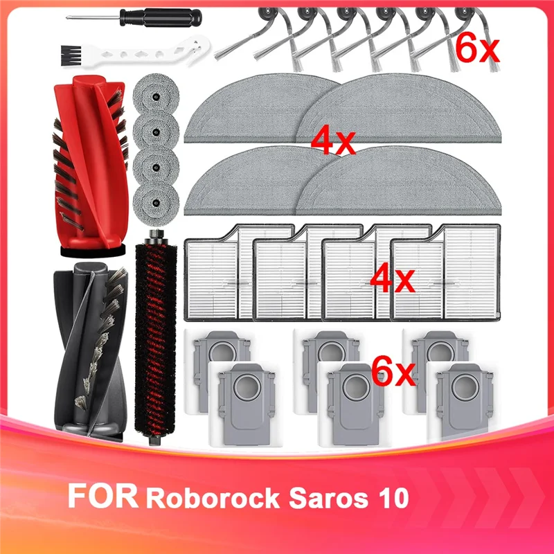 A74E-Accessories Kit For Roborock Saros 10 Robot These Replacement Parts Are Compatible