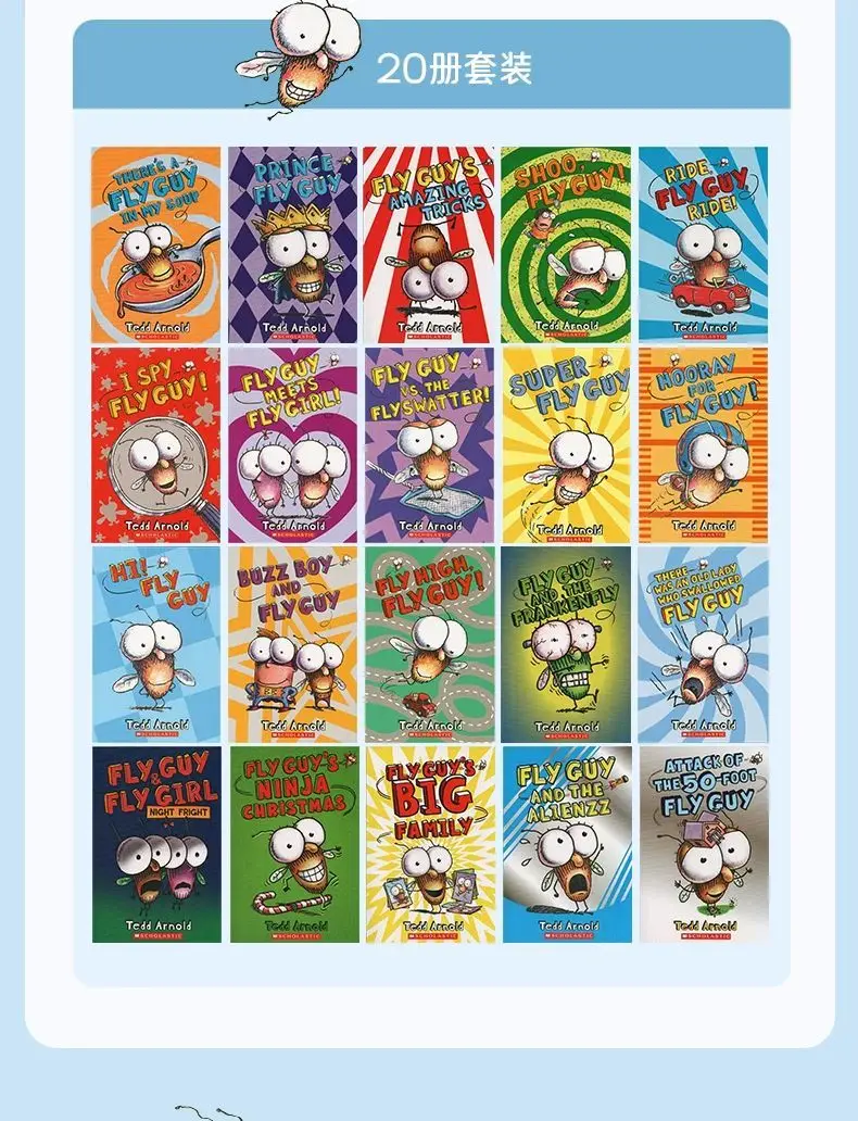 Fly Guy 20-volume set with audio function Fly Guy English version Fly Guy audio-reading version
