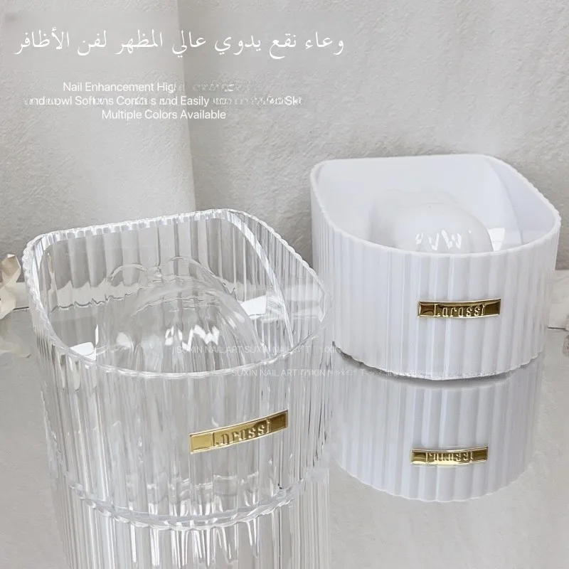 

Lorossi Simple Japanese Sle Nail Soak Bowl Высокопрозрачный инструмент для ухода за ногтями для смягчения ногтей и удаления омертвевшей кожи