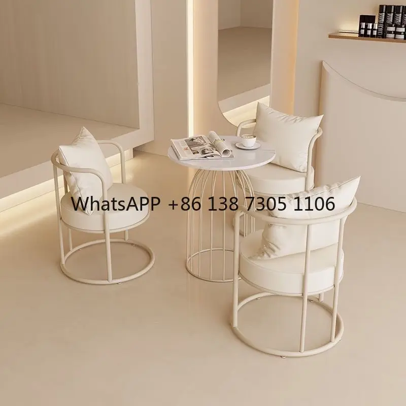 

Negotiate three-piece set of tables and chairs, one-table combination coffee table, light luxury creative homestay