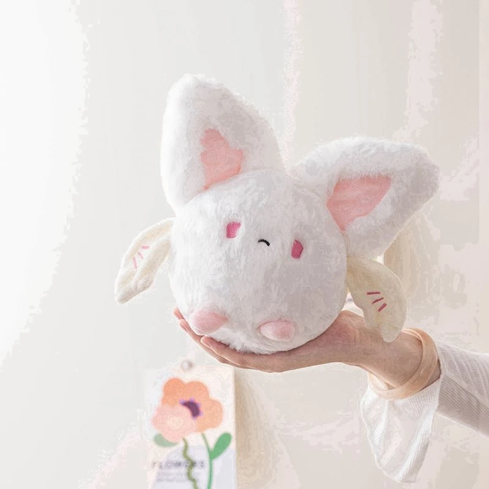 20CM Round Little Bat Plush Toy Super Kawaii Soft Little Bat Animal Doll For Children's Birthday Christmas Gift Room Decoration