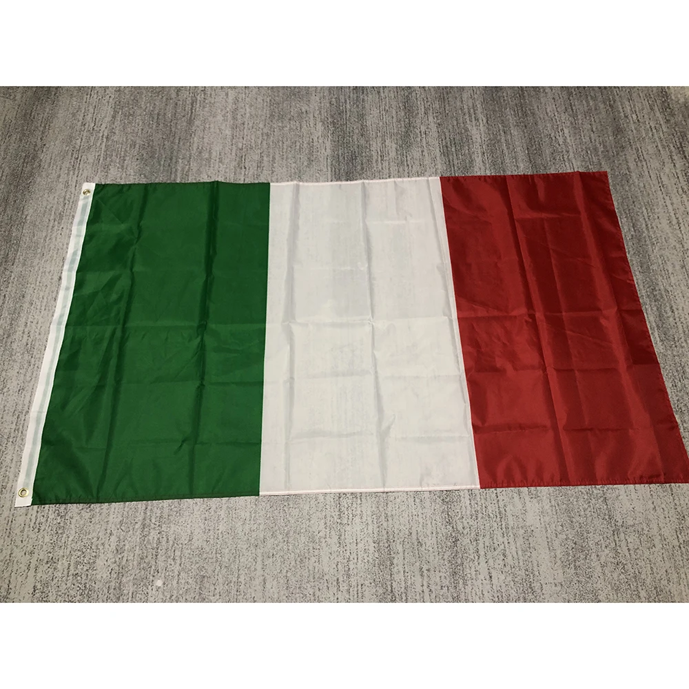 Italy flag 90x150cm high quality Polyester hanging banner green white red Italy italian Flag  for Festival Home Decoration