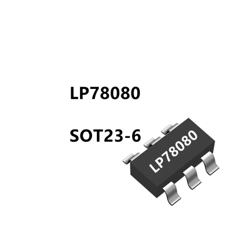 LP78080 SOT23-6 Current 500mA Portable Lithium Battery Small Fan Integrated IC Three speed Adjustable