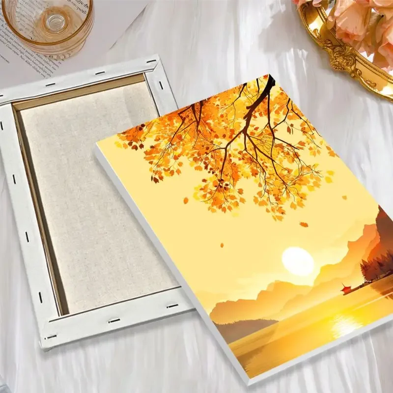 Scenery Painting By Numbers Paint Kit Diy Idea Landscape Modern Wall Art Pictures By Numbers
