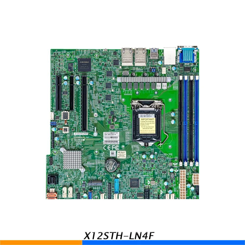 

X12STH-LN4F Server Motherboard For Supermicro C256 Support E-2300 E-2388 High Quality