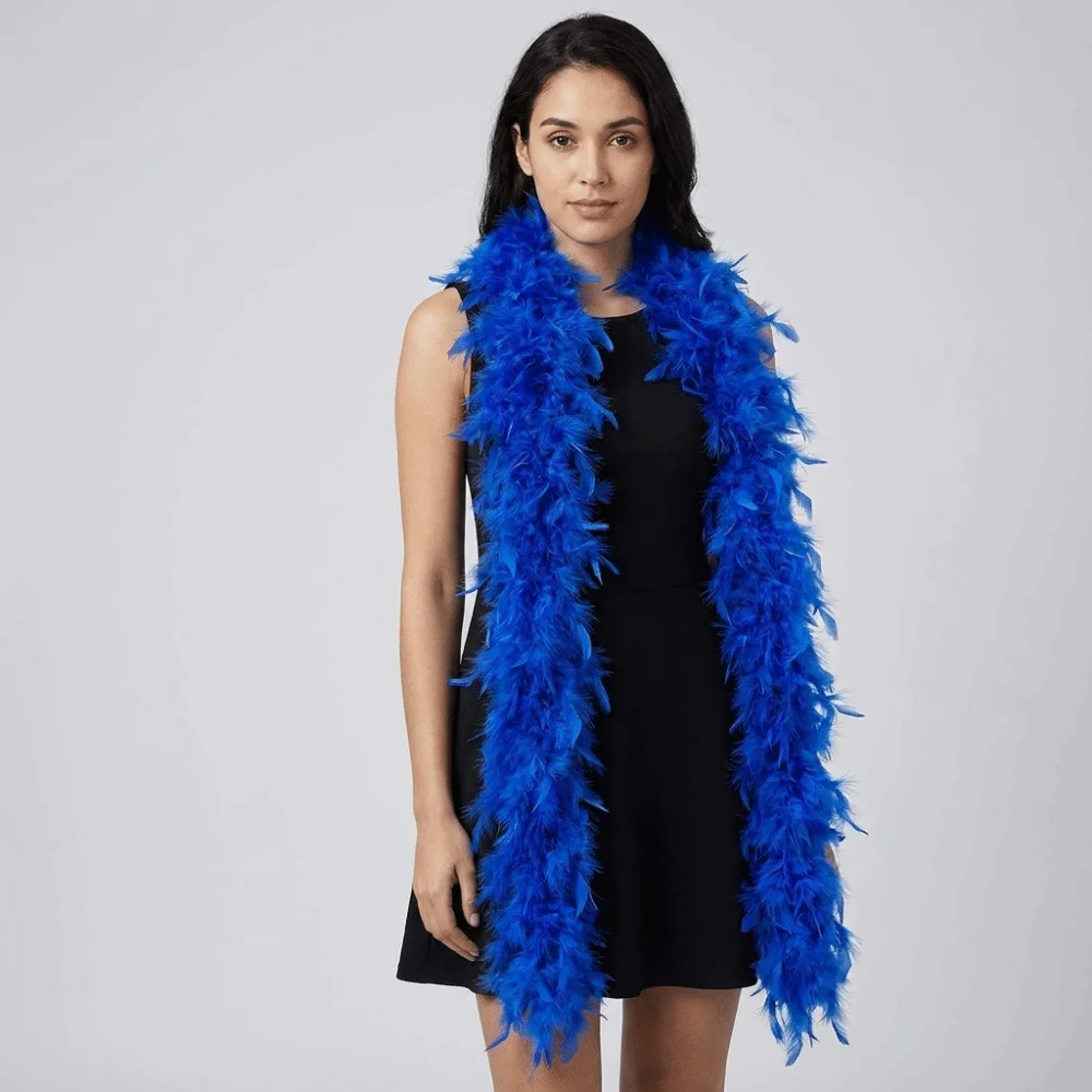 Cute Solid Color Feather Boa Turkey Feather Natural Feather Scarf Shawl Multiple Colors Apparel Fabric Halloween