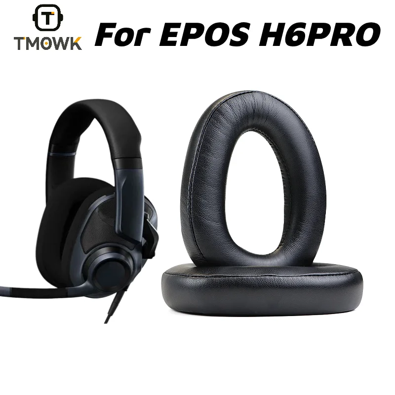 For EPOS H6PRO Multi-platform Game Headset Soft Replacement Earpads Ear Cushion Spare Repair Accessories