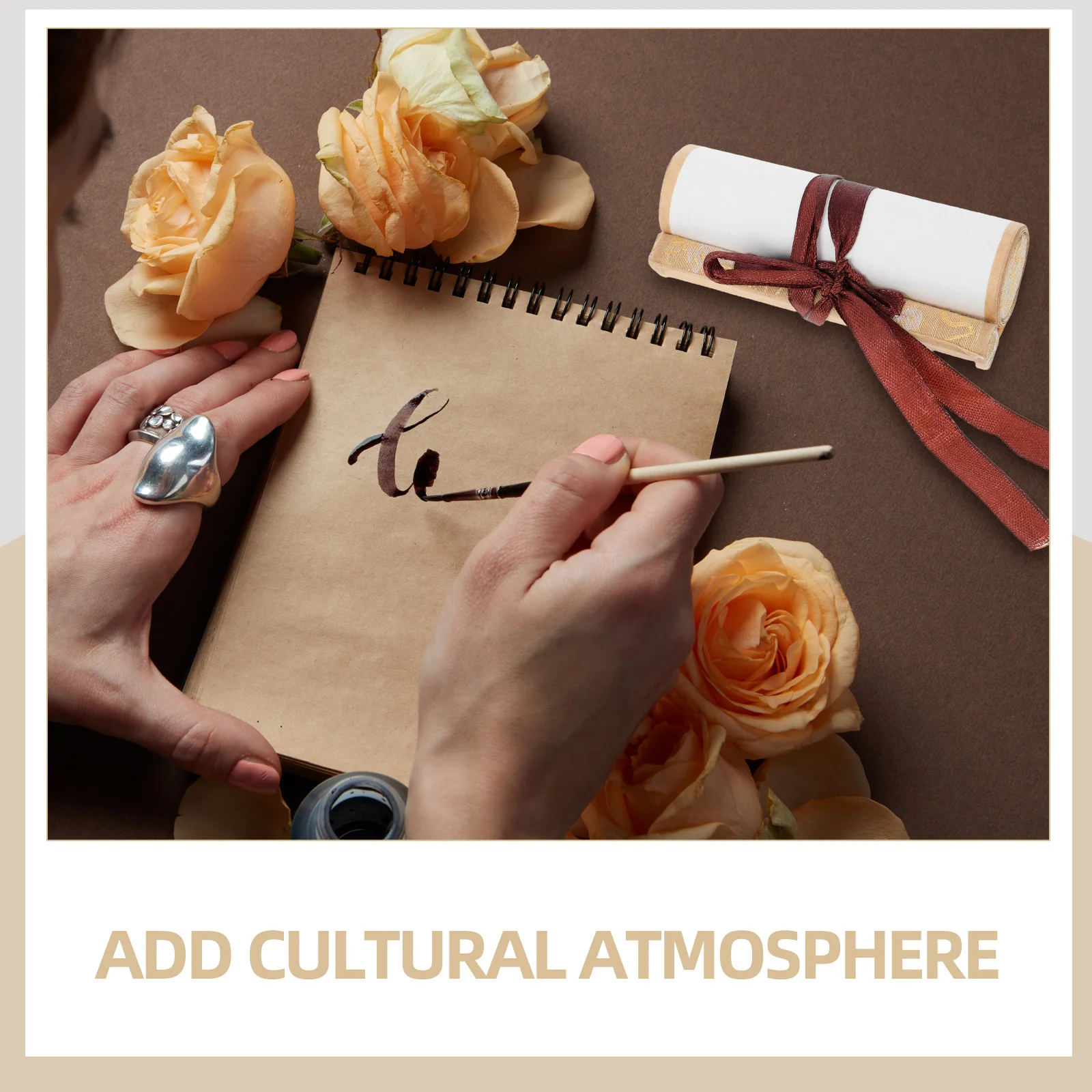 Blank Chinese Calligraphy Scroll Paper Rice Paper 10x36cm for Practice Writing Painting Wedding Vows Invitations Home