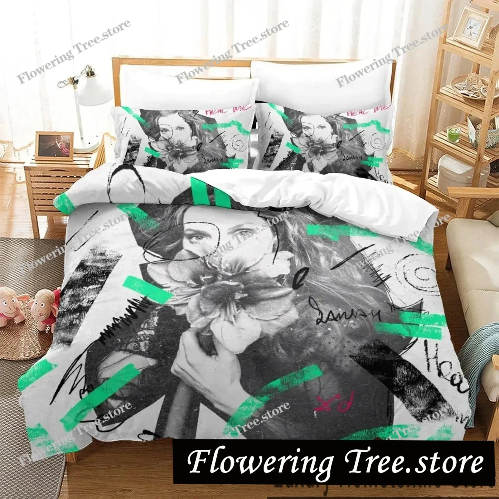 

3D Print Sanah Bedding Set Boys Girls Twin Queen King Size Duvet Cover Pillowcase Bed boys Adult Home Textileextile