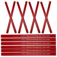 20 Pcs Red Hex Pencil Engineering Drawing Supply Heavy Maker for Construction Wooden Carpenter Pencils Marking Tool Carpentry