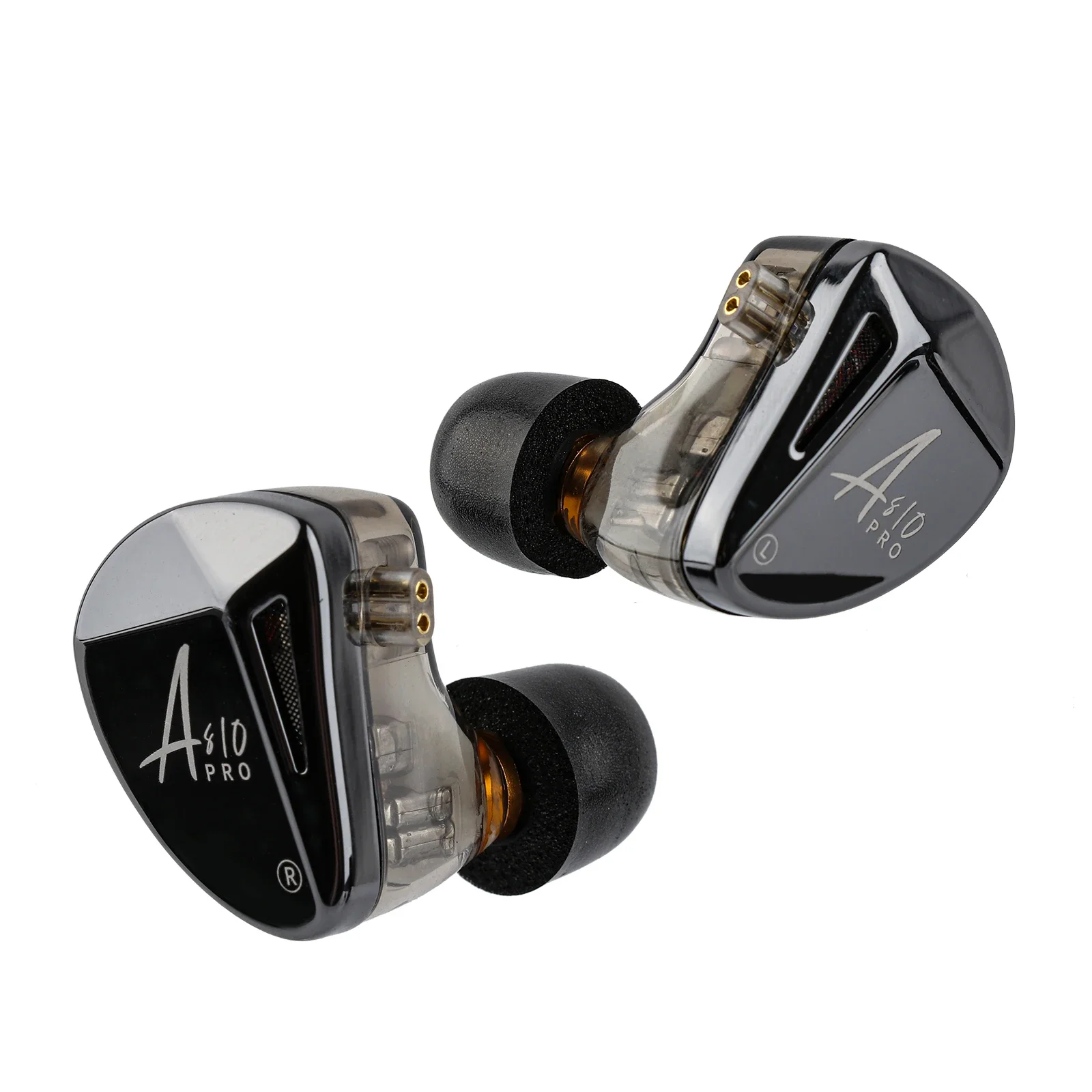 Наушники-вкладыши KZ AS10 PRO 5BA IEM, Hi-Fi стереонаушники с басами, проводные наушники с посеребренным кабелем для аудиофилов, музыкантов