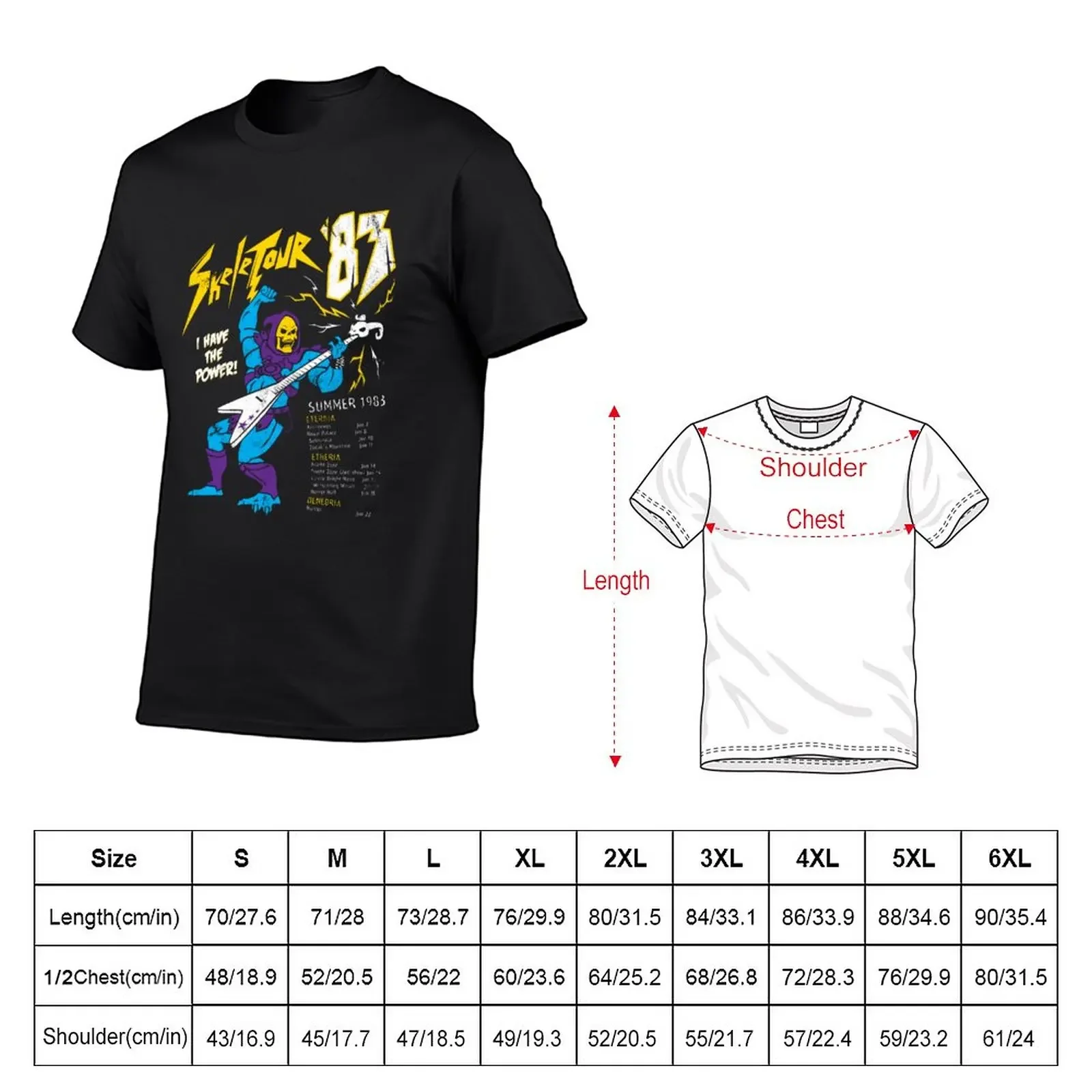 Skeletour &39;83 12 T-Shirt kawaii clothes cute clothes hippie clothes heavyweight t shirts for men