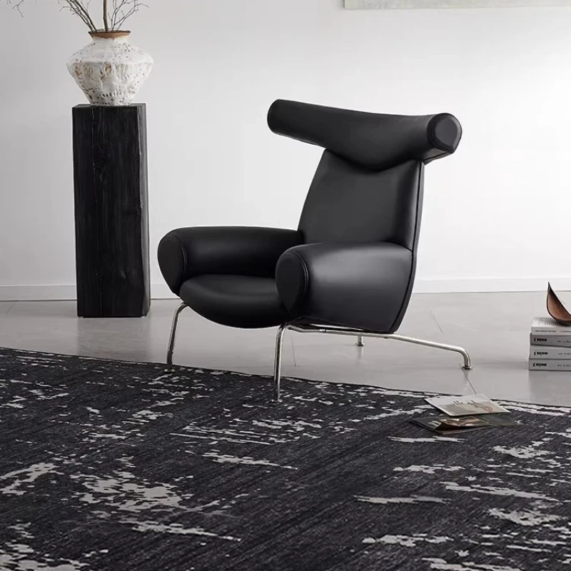 

Leather Leisure Chair Single Sofa Chair Living Room Balcony Tiger Chair