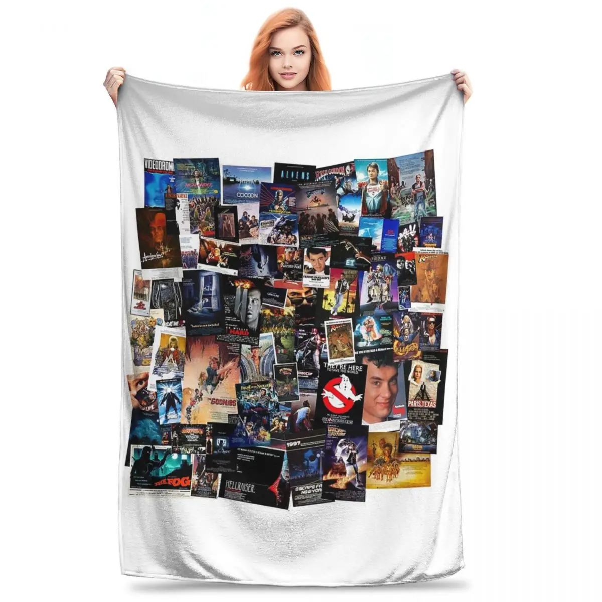 1980s Movie Posters Blanket Fleece Lightweight Throw Blankets Sofa Throw Blanket For Couch Bedding Travel Throws Bedspread Quilt