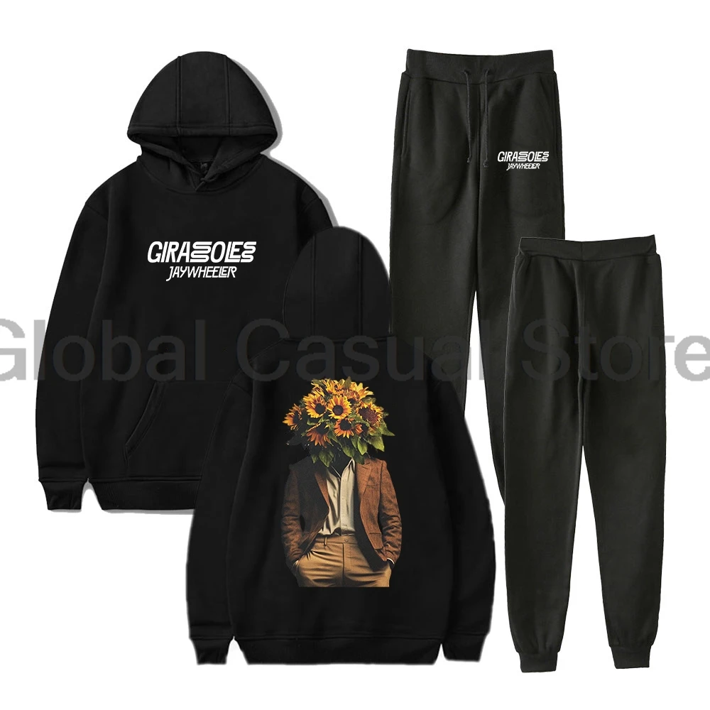 

Jay Wheeler Girasoles Album Hoodies Jogger Pants Two Piece Set Sweatshirts+Sweatpants Women Men Trendy Outfit Sets
