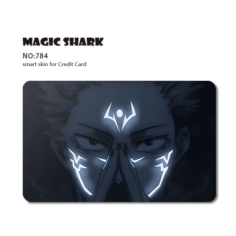 Anime Cartoon Game Matte PVC Front Sticker Film Skin for Small Large Chip No Chip Credit Debit Card Bus Card