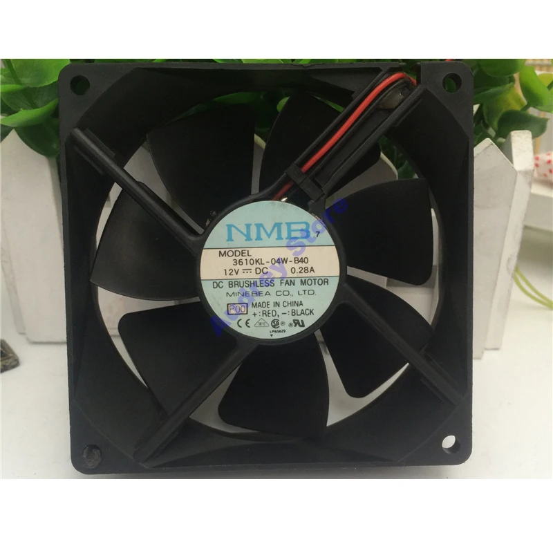 

NMB 9025 9cm DC12V 0.28A 3.36W 3610KL-04W-B40 fan 2850rpm air blower