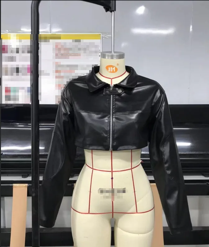 Damskie płaszcze, kurtki ze sztucznej skóry, kurtki PU ze stójką, kurtki robocze, kurtki streetwear Y2k, kurtki na zamek błyskawiczny, odzież wierzchnia, kurtki codzienne do pracy, wiosna 2026