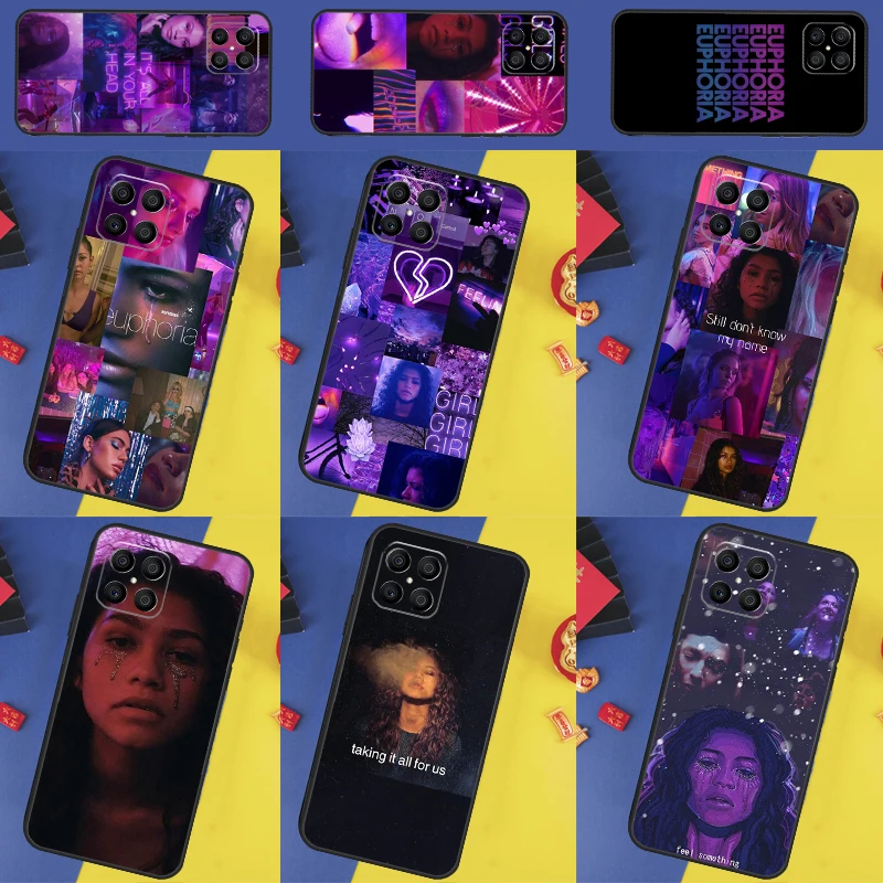 Coque TV américaine Euphoria Zendaya Rue, pour Honor X8b X9b X9c X9a X8a X8 X9 50 70 90 Lite Honor 200 Lite Magic 7 5 6 Pro
