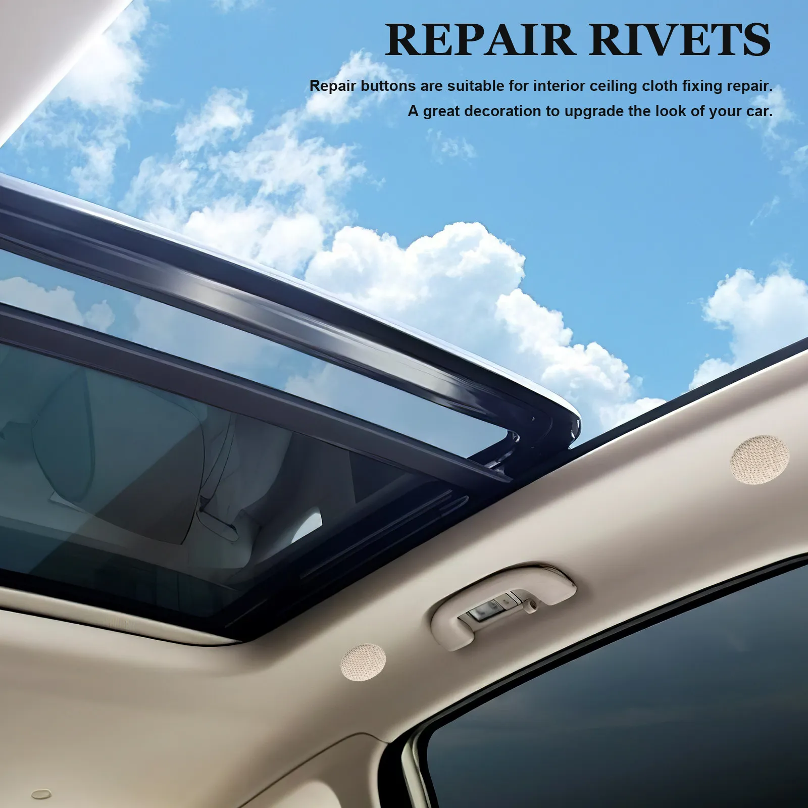 

30Pcs Car Roof Headliner Repair Buckles Fixing Buttons Interior Ceiling Fabric Repair Car Headliner Rivets Kit