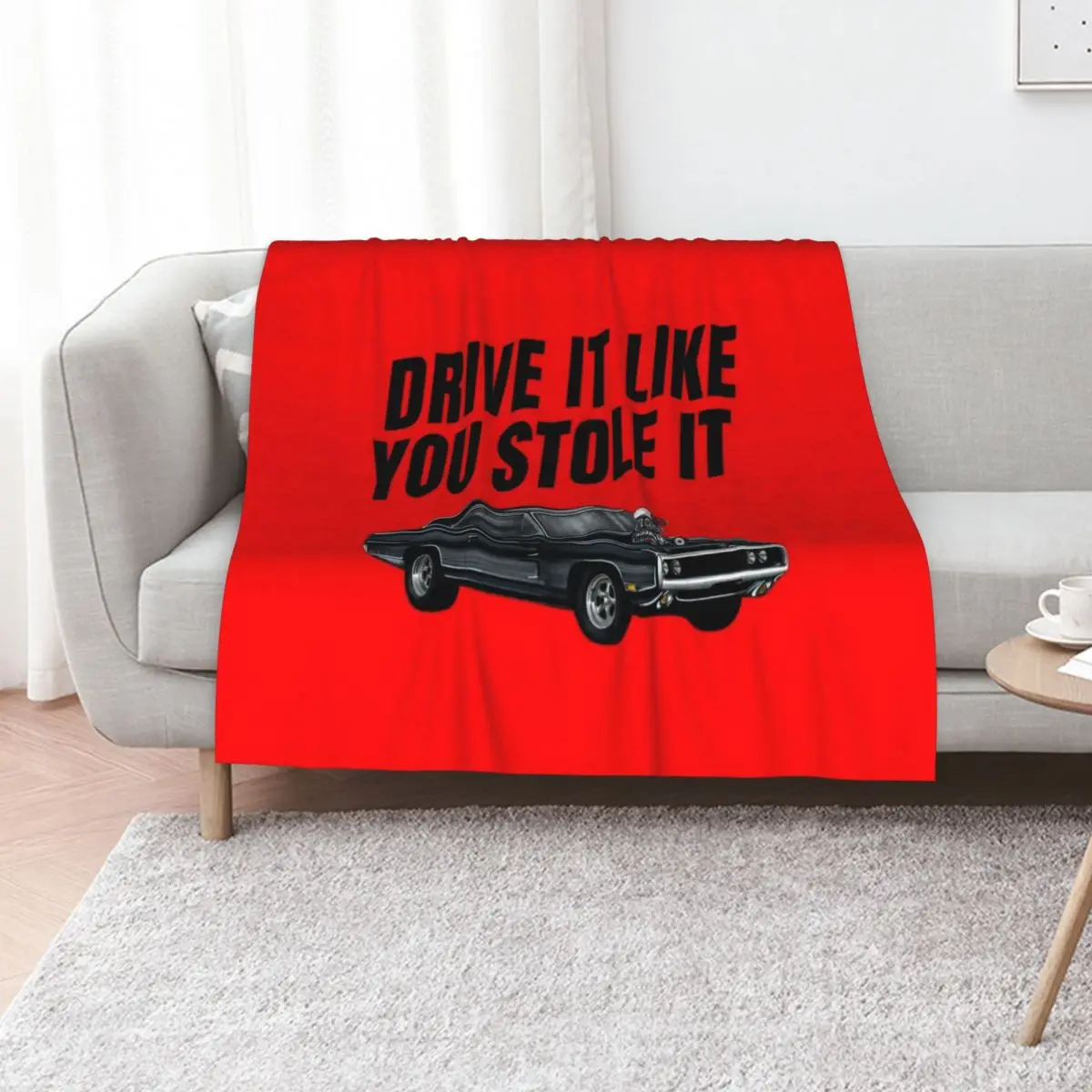 Drive it like you stole it { fast and furious Dom's Charger } Throw Blanket Elegant Warm Throw Blanket for Hotel Home