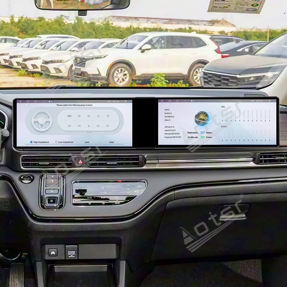Dual 12.3 Inch Android 13 For Honda ODYSSEY 2022-2025 Car GPS Navigation CarPlay Qualcomm Chip HD Touch Screen Head Unit