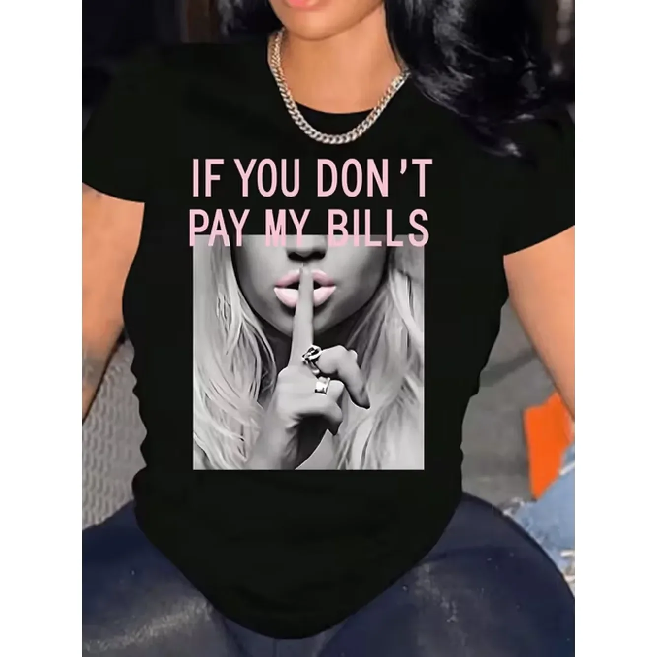 Dont Pay My T Shirt For Women Casual Short Sleeve Tee 1 Pcs 100 Heavy Cotton Comfortable Crew Neck Soft Adorable Tees Tops
