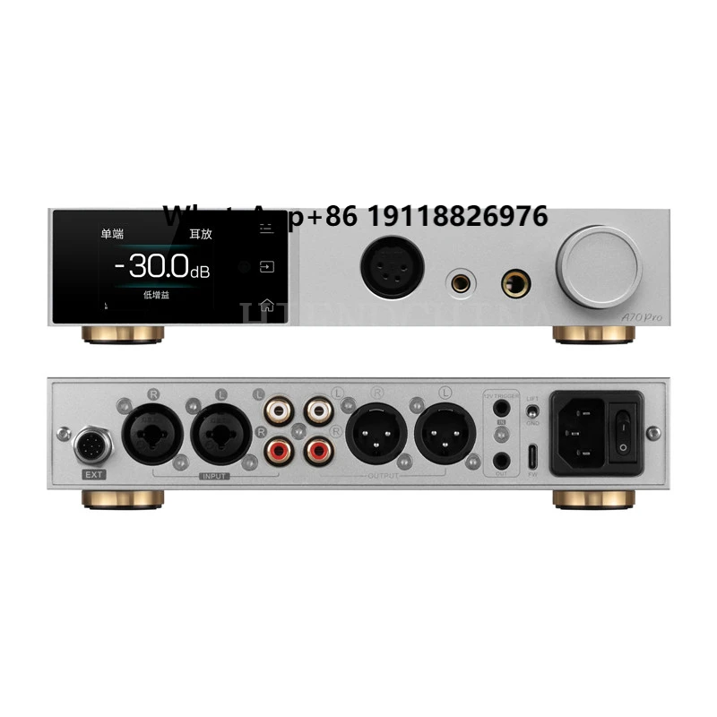 

TOPPING A70 PRO HIFI Headphone Amplifier A70pro Pre-Amp With 32 Ohm @ 10000mw X 2 Output Power 6.35mm 4.4mm 4pin XLR Output