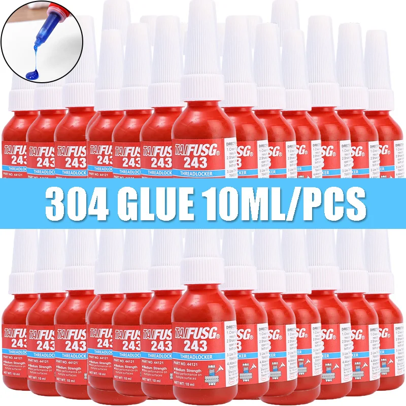 

20/1PCS Blue Thread-Locking Adhesive Anti-Loosening Anaerobic Glue Corrosion-Resistant Thread Sealant Home Improvement -54℃-180℃