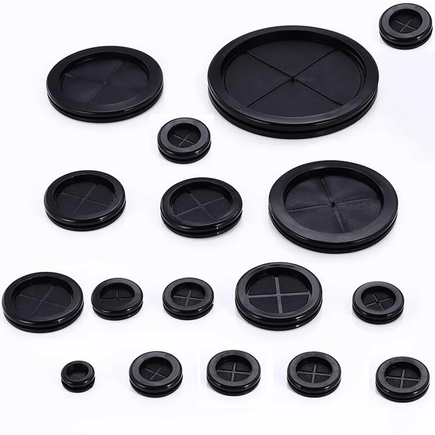 32/35/38/40/47/50/60/63/65mm Inner Diameter Drilling Open Hole Dustproof Single Side Wiring Cable Rubber O Ring Gasket Grommet