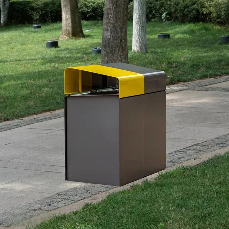 Outdoor trash can Recycling can Combination Public area Urban furniture