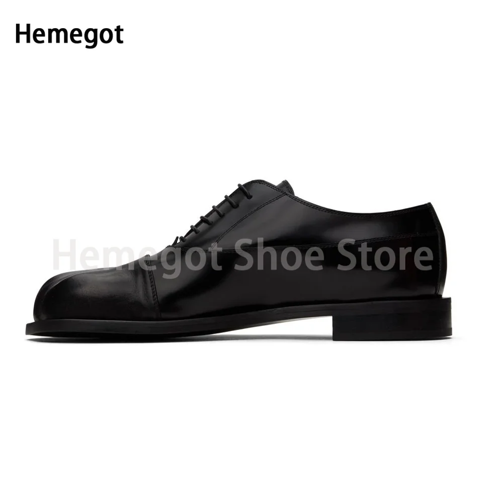 Stylish Cat Claw Toe Design Shoes Men Brand Genuine Leather Flats Males Fashion Lace Up Shoes Spring Loafers Dress Shoes