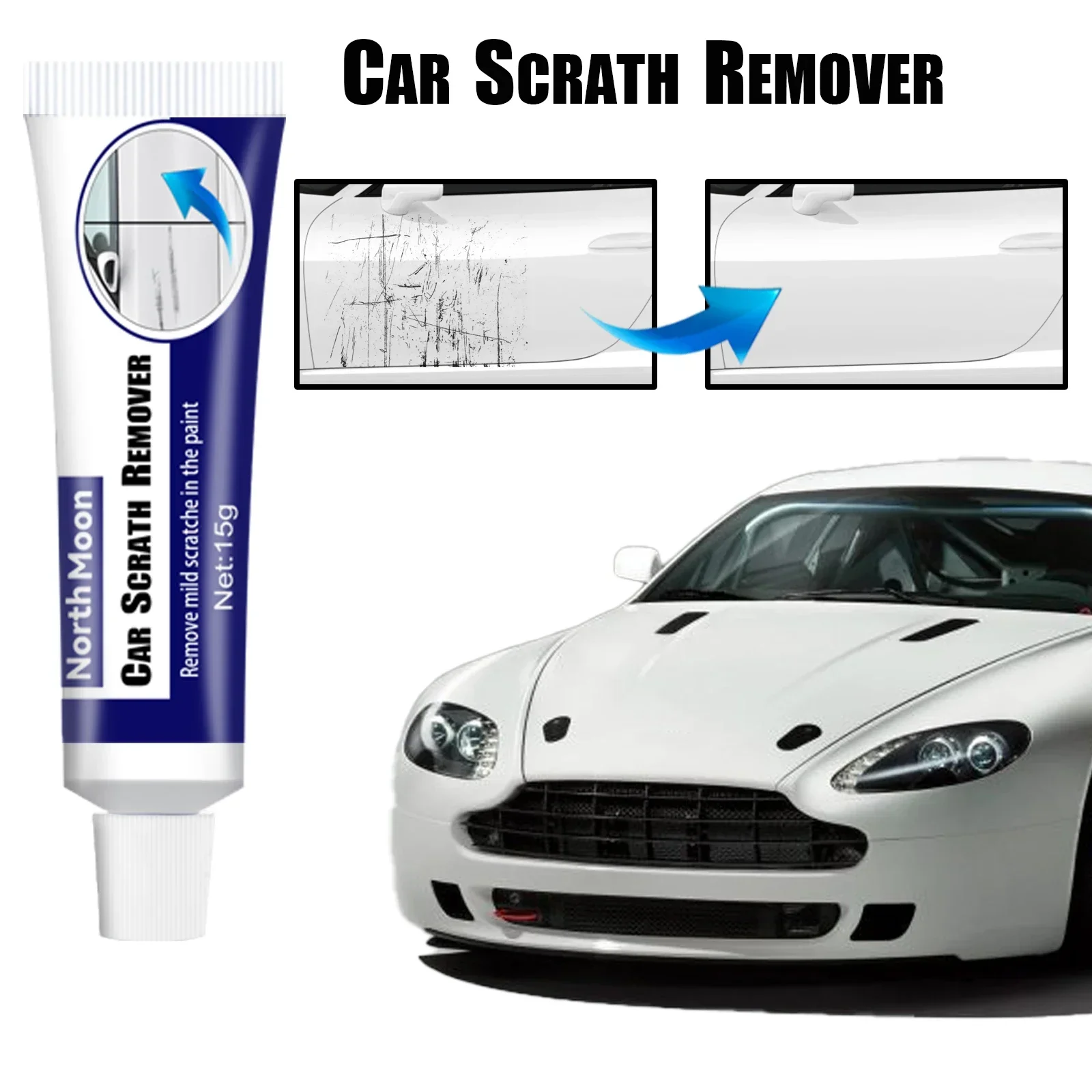 Rayhong Car Scratch Remover, Demarking Abrasives Polishing Paint Retouching Paint Scratches Wax Scratches